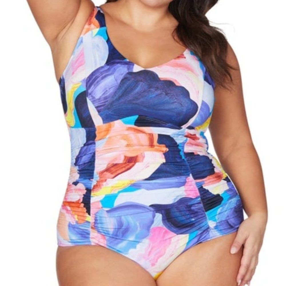 Colorful Women's One Piece Swimsuit